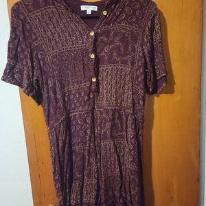 Maroon earthbound romper